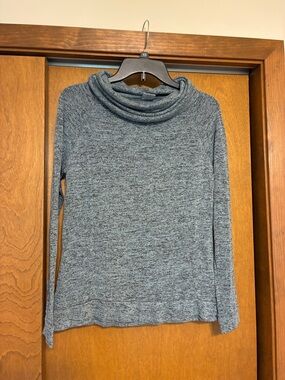 Heathered Gray Cowl Neck Pullover Sweater